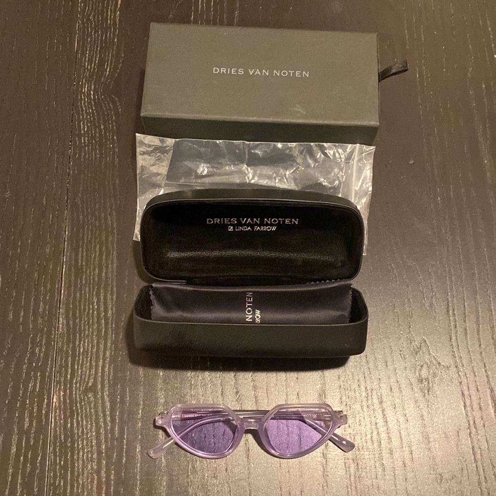 Dries Van Noten by Linda Farrow Cat Eye Sunglasses - Picture 6 of 7